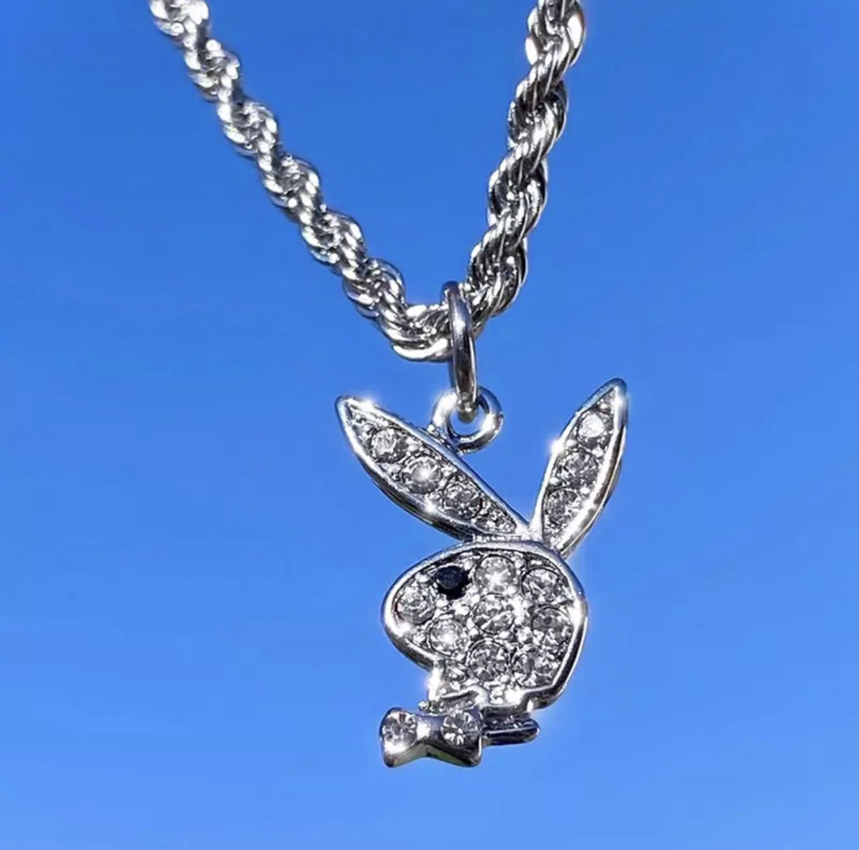 Wholesale Stainless Steel Rabbit Punk Style Rabbit Earrings